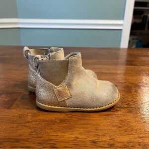 Kids Livie & Luca Wink Gold shimmer Ankle Boots size 5